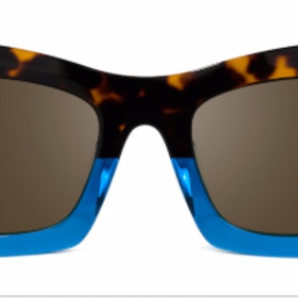 NEW Zeelool Rx Benitez Square Blue Tortise Cat Eye Sunglasses - Picture 1 of 9